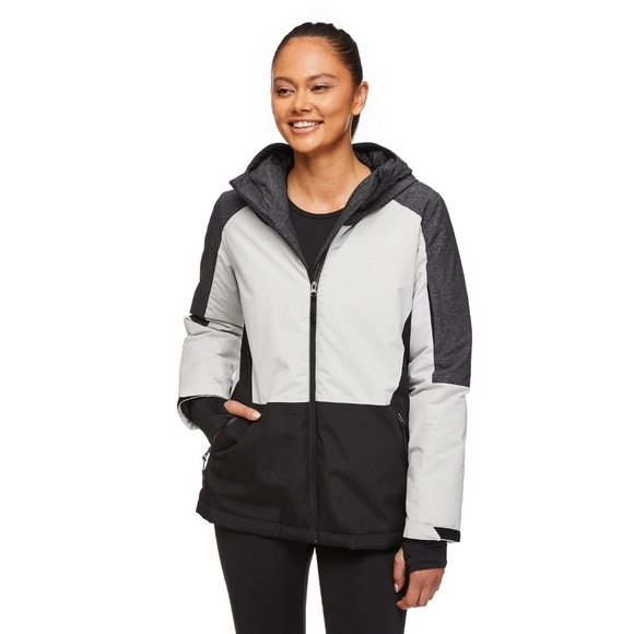 Athletic Works Grey Black Winter Ski Jacket Size 4X - Picture 3 of 16